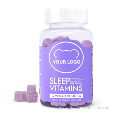 Sleep Vitamins Gummies Vegan Gummy with Melatonin, 5-HTP